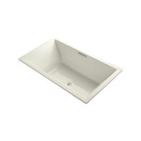  UnderScore VibrAcoustic 72" x 42" Soaking Tub - Biscuit