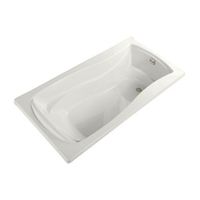  Mariposa 72" x 36" Soaking Tub - White