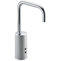  Gooseneck Self Closing / Metering Bathroom Faucet - Polished Chrome