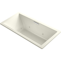  Underscore 72"x 36" Whirlpool Bath - Biscuit