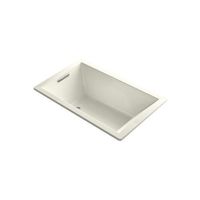  UnderScore VibrAcoustic 60'' x 36'' Soaking Tub - Biscuit