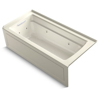  Archer 66" Whirlpool Bath - Biscuit