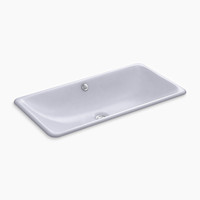  Iron Plains Self Rimming Cast Iron Bathroom Sink - Lavender Grey
