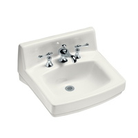  Antique Wall Hung Bathroom Sink - White