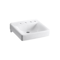  Soho Wall Hung Bathroom Sink - White