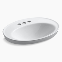 Self-Rimming Bathroom Sink 22-1/8 x 16-1/4 x 8-1/4