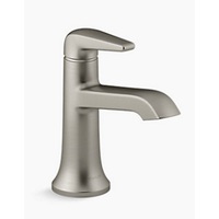  Tempered Single Hole Bathroom Faucet - Vibrant Brushed Nickel
