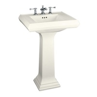  Memoirs Classic Pedestal Bathroom Sink - Biscuit