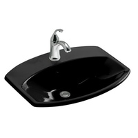  Cimarron Self Rimming Bathroom Sink - Black