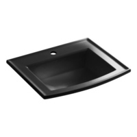  Archer Self Rimming Bathroom Sink - Black