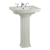  Archer Pedestal Bathroom Sink - Ice Grey