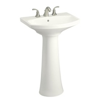  Cimarron Pedestal Bathroom Sink - White