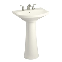  Cimarron Pedestal Bathroom Sink - Biscuit