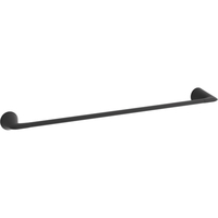  Modern Towel Bar Bathroom Accessory - Matte Black