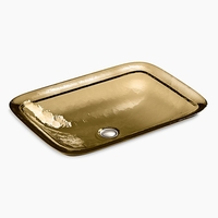  Inia Vessel Style Bathroom Sink - Translucent Sandalwood
