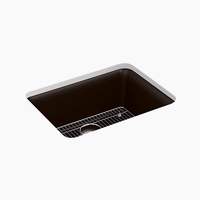  Cairn White/Color Undermount - Single Bowl Kitchen Sink - Matte Brown