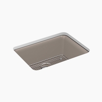  Cairn White/Color Undermount - Single Bowl Kitchen Sink - Matte Taupe