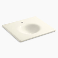  Iron/Impressions Vanity Top Bathroom Vanity - Biscuit
