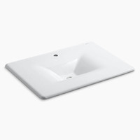  Iron/Impressions Vanity Top Bathroom Vanity - White