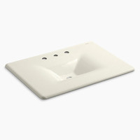  Iron/Impressions Vanity Top Bathroom Vanity - Biscuit