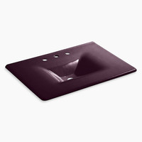  Iron/Impressions Vanity Top Bathroom Vanity - Black Plum