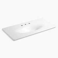  Iron/Impressions Vanity Top Bathroom Vanity - White