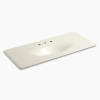  Iron/Impressions Vanity Top Bathroom Vanity - Biscuit