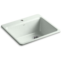  Riverby White/Color Single Bowl Kitchen Sink - Sea Salt