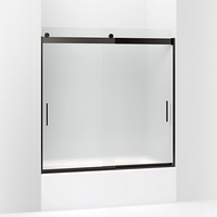  Levity Tub & Shower - Sliding Shower Door - Anodized Dark Bronze