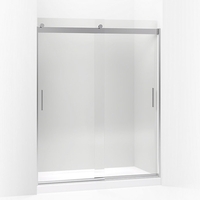  Levity Shower Door - Sliding Shower Door - Bright Polished Silver