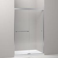  Revel Shower Door - Sliding Shower Door - Bright Polished Silver