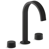  Components 8'' Widespread Bathroom Faucet - Matte Black