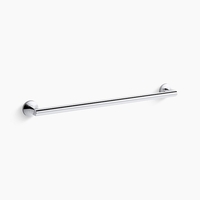  Components Towel Bar Bathroom Accessory - Polished Chrome