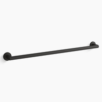  Components Towel Bar Bathroom Accessory - Matte Black