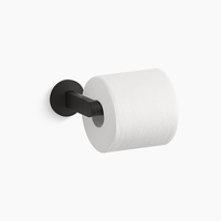  Components Paper Holder Bathroom Accessory - Matte Black