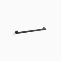  Components Grab Bar Bathroom Accessory - Matte Black