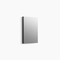  Maxstow Swing Door Medicine Cabinet - Dark Anodized Aluminum