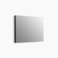  Maxstow Swing Door Medicine Cabinet - Dark Anodized Aluminum