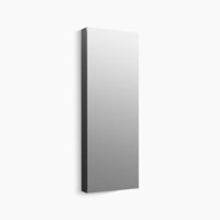  Maxstow Swing Door Medicine Cabinet - Dark Anodized Aluminum