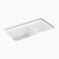 Cairn White/Color Undermount - Double Bowl Kitchen Sink - Matte White