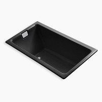  Tea-For-Two 66" Soaking Tub - Black