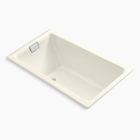  Tea-For-Two 66" Soaking Tub - Biscuit