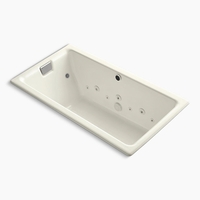  Tea-For-Two 66" Whirlpool Bath - Biscuit