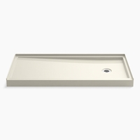  Rely Single Threshold 48'' and Larger Shower Base - Biscuit