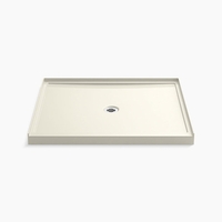  Rely Single Threshold 48'' and Larger Shower Base - Biscuit