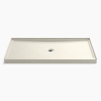  Rely Single Threshold 48'' and Larger Shower Base - Biscuit