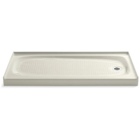  Salient Single Threshold 48'' and Larger Shower Base - Biscuit