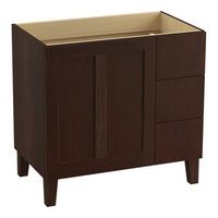  Poplin Vanity Base Bathroom Vanity - Cherry Tweed