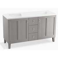  Poplin Vanity Base Bathroom Vanity - Batiste Black