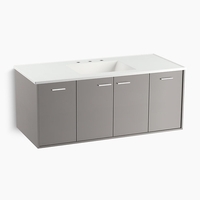  Jute Vanity Base Bathroom Vanity - Mohair Grey